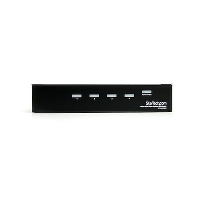 Splitter Hdmi De 4 Puertos - Divisor Bifurcador Hdmi De 4 Puertos Con Amplificador - Splitter - Hdmi Hembra - Mini-Jack Hembra - 1920x1200 1080p - Startech.Com Modelo, St124hdmi2