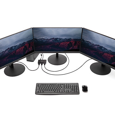 Splitter Multiplicador Mst A 3 Puertos Hdmi - Hub Mst - Adaptador Multimonitor - Concentrador Mst Displayport 1.2 - 3x 1080p - Alimentado Por El Bus - Windows - Startech.Com Modelo Mstdp123hd