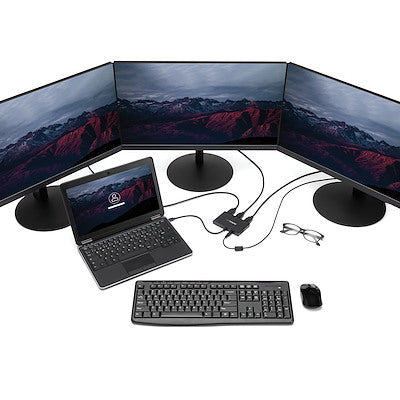 Splitter Multiplicador Mst Mini Displayport A 3 Puertos Hdmi - Hub Mst - Adaptador Multimonitor - Concentrador Mst Displayport 1.2 - 2x 4k 30hz - 1x 1080p - Windows - Startech.Com Modelo, Mstmdp123hd