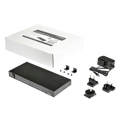 Splitter Puertos - Divisor Splitter Hdmi De 8 Puertos - 4k 60hz Con Audio 7.1 - Startech.Com Modelo St128hd20hdmi De 8