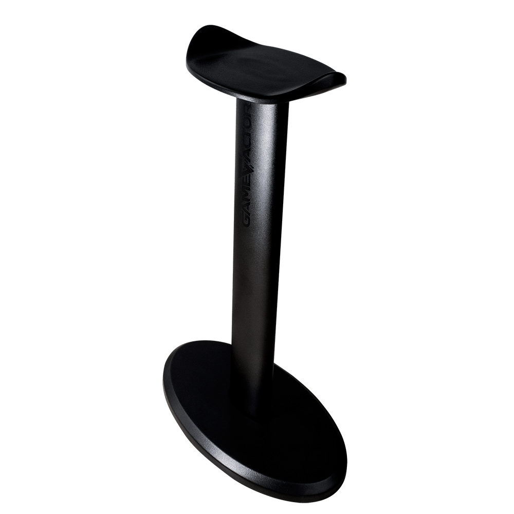 Stand Para Diadema Game Factor Aluminio, Desarmable, Negro Sg200