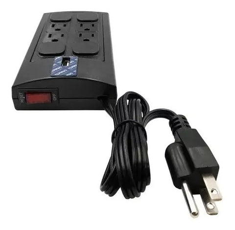 Supresor De Picos Complet Brc-1-005 750w, 1 Usb Carga, 8 Contactos