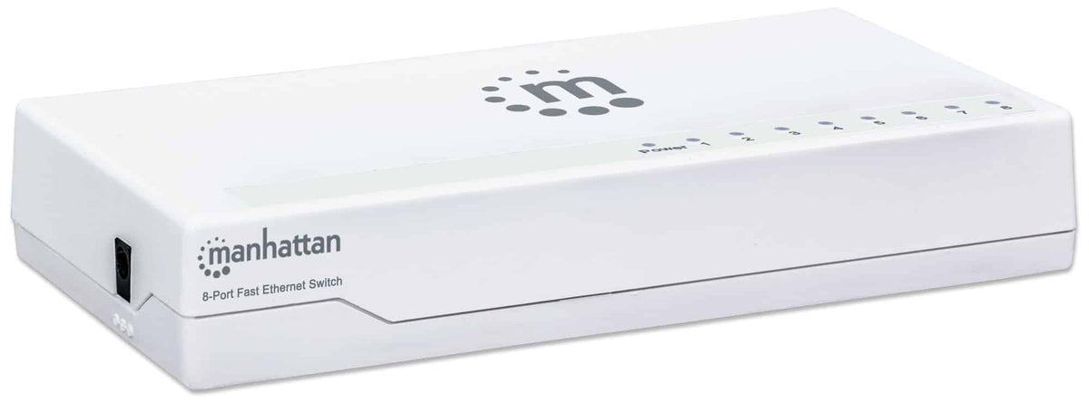 Switch 8 Puertos Fast Ethernet 10/100 Mbps Para Escritorio Manhattan 560689