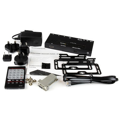 Switch Conmutador Automático Hdmi De 4 Puertos - Selección Rápida 4k Con Detección Automática Y Control Serial - Startech.Com Modelo Vs421hd4ka