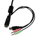 Switch Conmutador Kvm De 2 Puertos Hdmi® Usb Audio Mini Jack Con Cables Integrados Sin Alimentacion Externa - 1080p - Startech.Com Modelo, Sv211hdua