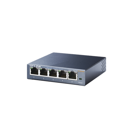 Switch Escritorio Tp-Link 5 Puerto Giga, Plug&Play,  Qos, Igmp, Tl-Sg105