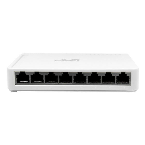 Switch Ghia 8 Puertos Rj45 10, 100, 1000 Mbps No Administrable Auto Mdi, Mdix Half Full Duplex, Gigabit