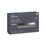 Switch Gigabit PoE+ no administrable de 8 puertos 10/100/1000 Mbps, para escritorio (TL-SG1008MP)