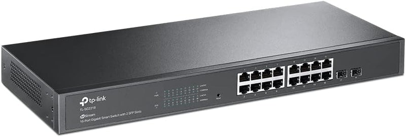 Switch Int Jet Stream De 16 Puertos Giga Con 2 Ranuras Sfp - Tl-Sg2218