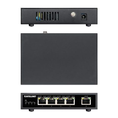 Switch Intellinet Gb 5 Puertos 4 Puertos Poe 30wxpto 62w (561839)