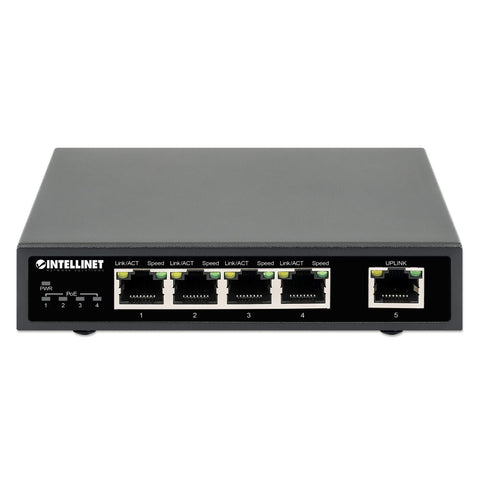 Switch Intellinet Gb 5 Puertos 4 Puertos Poe 30wxpto 62w (561839)