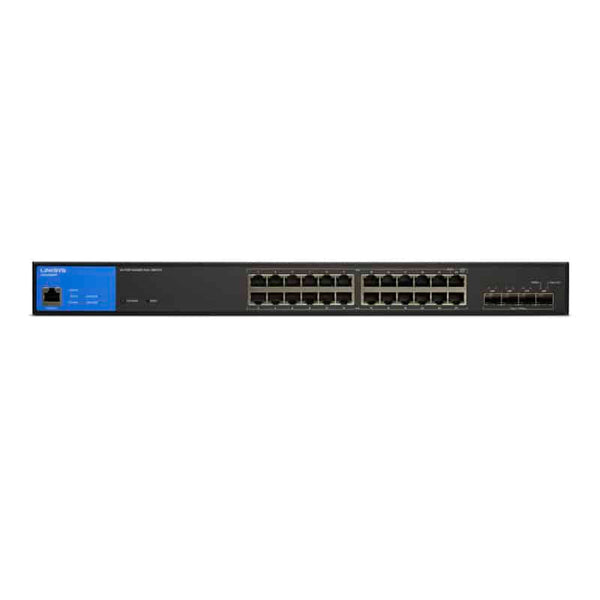 Switch Linksys 24-Ptos Administrado Gigabit 4 Puertos 10g Sfp+ (Lgs328c)