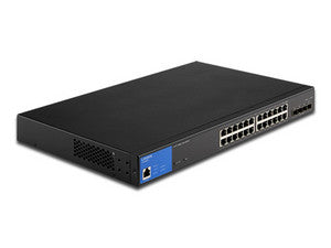 Switch Linksys 24 Puertos Administrable Poe+ Ge 4 10g Sfp+410w(Lgs328mpc)