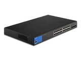Switch Linksys 24 Puertos Administrable Poe+ Ge 4 10g Sfp+410w(Lgs328mpc)