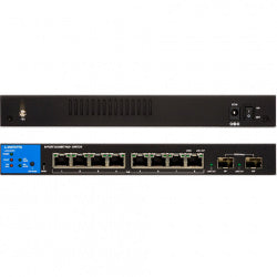 Switch Linksys 8-Puertos Administrado Gigabit 2 Puertos 1g Sfp+ (Lgs310c)