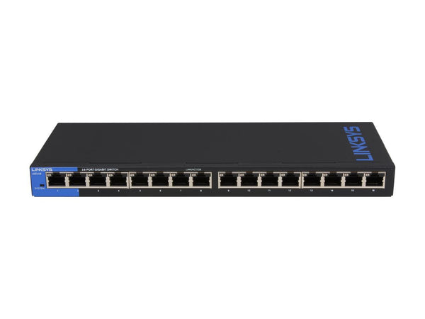 Switch Linksys Metalico 16 Puertos Gigabit No Administrable (Lgs116)