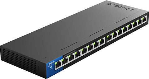 Switch Linksys Metalico 16 Puertos Gigabit No Administrable (Lgs116)