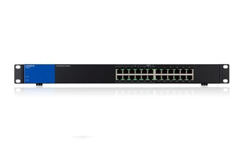Switch Linksys Metalico Rack 24 Puertos Gigabit 10 Puertos Poe+(Lgs124p)
