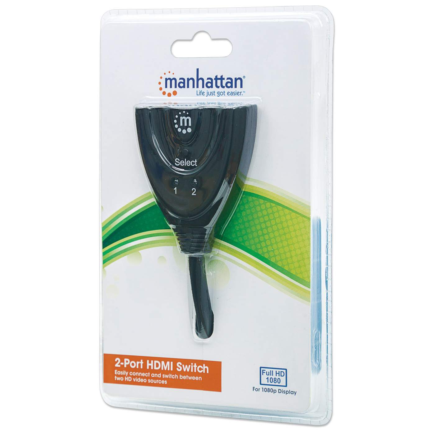 Switch Manhattan Hdmi 1.3 2 Puertos Entrada Y Una Salida Macho 207416