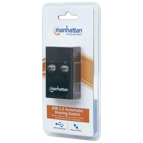 Switch Manhattan Usb 2.0 A A 2 Puertos Usb-B Automático 162005