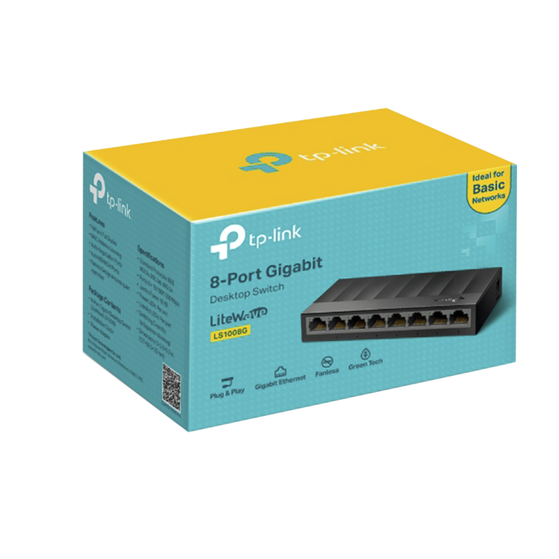 Switch Para Escritorio 8 Puertos 10,100,1000 Mbps - Ls1008g