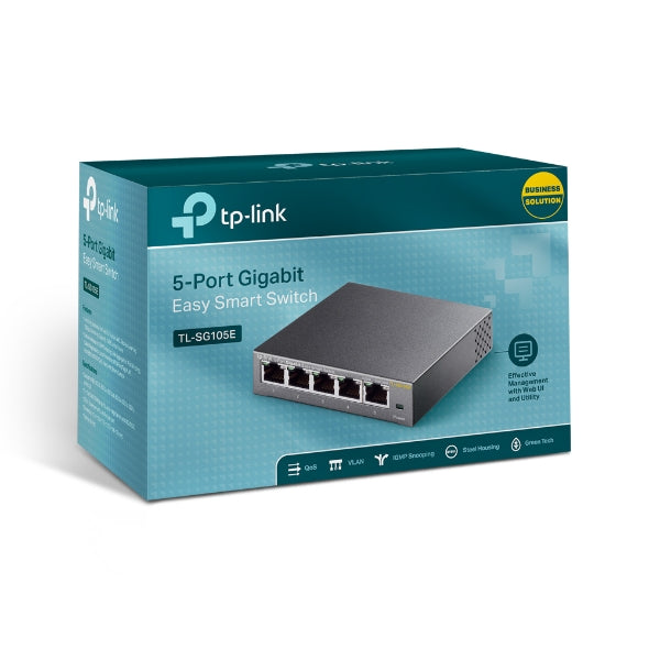 Switch Pro No Administrado Tp-Link Gigabit De 5 Puertos / Tl-Sg105E V3