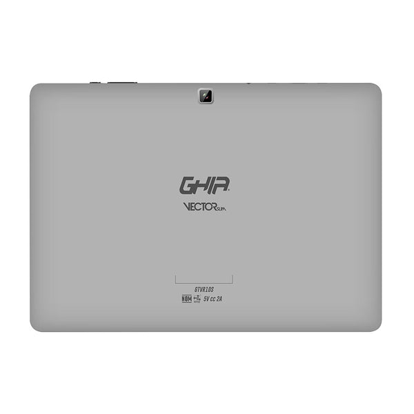 Tablet Ghia 10.1 Vector Slim, A100 Quadcore, Ips, 1gb Ram, 16gb, 2cam, Wifi, Bluetooth, 5000mah, Android 10, Gris