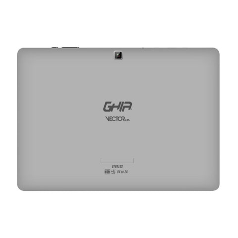 Tablet Ghia 10.1 Vector Slim, A100 Quadcore, Ips, 1gb Ram, 16gb, 2cam, Wifi, Bluetooth, 5000mah, Android 10, Gris