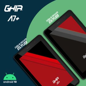 Tablet Ghia 7 A7 Plus, A100 Quadcore, 2gb Ram, 16gb, 2cam, Wifi, Bluetooth, 2500mah, Android 10, Roja