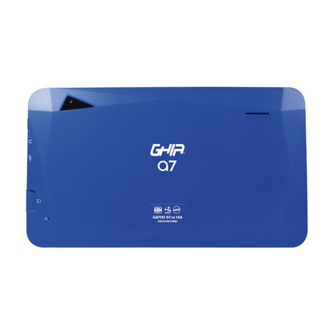 Tablet Ghia 7 A7 Wifi, A133 Quadcore, 2gb Ram, 16gb, 2 Camaras, Wifi, Bluetooth, Android 11, Azul