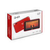 Tablet Ghia 7 A7 Wifi, A133 Quadcore, 2gb Ram, 16gb, 2 Camaras, Wifi, Bluetooth, Android 11, Roja