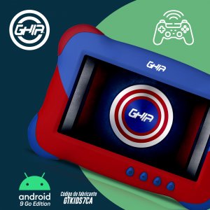 Tablet Ghia 7 Kids, A50 Quadcore, 1gb Ram, 16gb, 2cam, Wifi, Bluetooth, 2500mah, Android 9, Azul