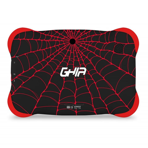 Tablet Ghia 7 Kids, A50 Quadcore, 1gb Ram, 16gb, 2cam, Wifi, Bluetooth, 2500mah, Android 9, Negra