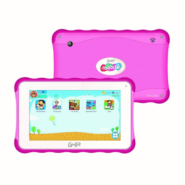 Tablet Ghia 7 Toddler, A133 Quadcore, 1gb Ram, 16gb, 2cam, Wifi, Bluetooth, 2500mah, Android 11 Go, Rosa