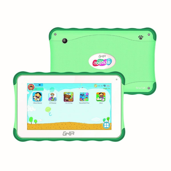 Tablet Ghia 7 Toddler, A133 Quadcore, 1gb Ram, 16gb, 2cam, Wifi, Bluetooth, 2500mah, Android 11 Go, Verde