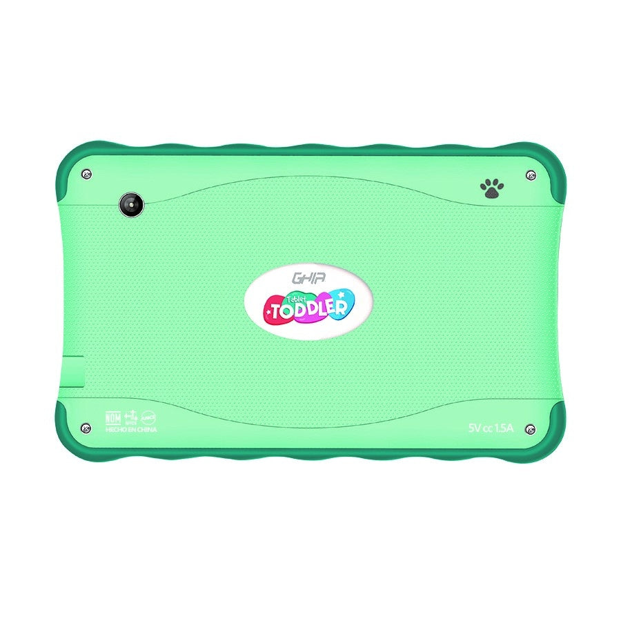 Tablet Ghia 7 Toddler, A133 Quadcore, 1gb Ram, 16gb, 2cam, Wifi, Bluetooth, 2500mah, Android 11 Go, Verde