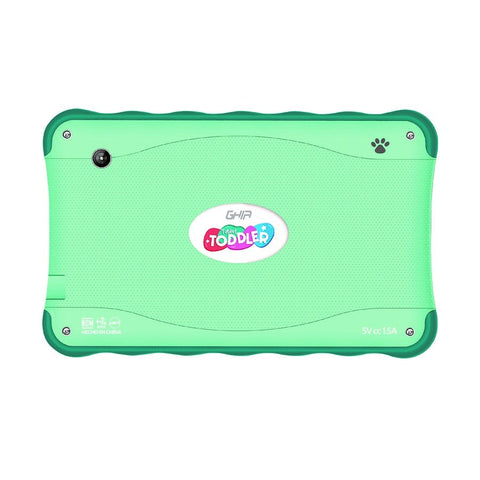 Tablet Ghia 7 Toddler, A133 Quadcore, 1gb Ram, 16gb, 2cam, Wifi, Bluetooth, 2500mah, Android 11 Go, Verde
