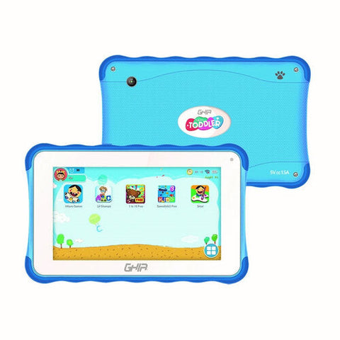 Tablet Ghia 7 Toddler, A50 Quadcore, 1gb Ram,16gb, 2cam, Wifi, Bluetooth, 2500mah, Android 10, Azul