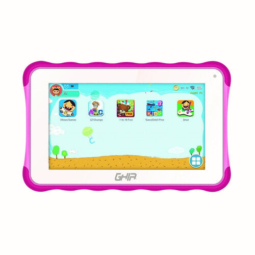 Tablet Ghia 7 Toddler, A50 Quadcore, 1gb Ram, 16gb, 2cam, Wifi, Bluetooth, 2500mah, Android 10, Rosa