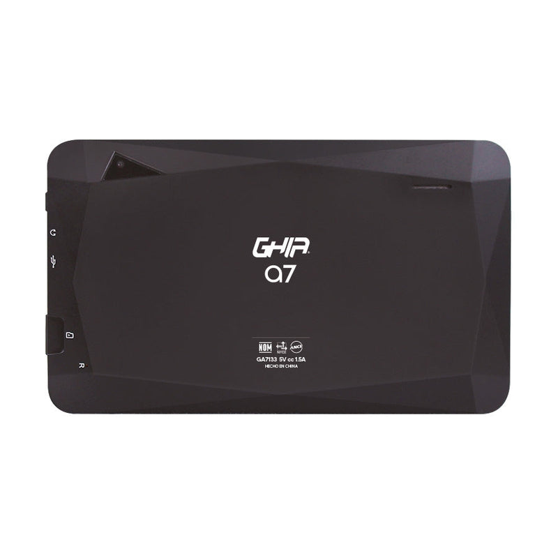 Tablet GHIA A7 GA7133N3 Negro. Pantalla De 7 Pulgadas, Procesador A133 Quadcore, 2GB RAM, 32GB Almacenamiento, Android 11 Go Edition.