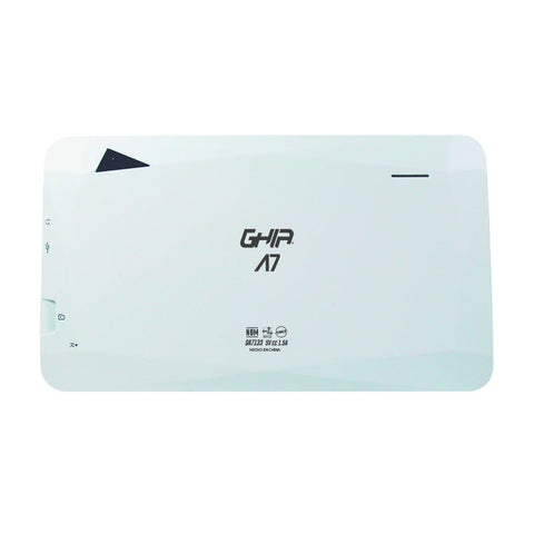 Tablet Ghia A7 Wifi, A133 Quadcore, Wifi, Bt, 1gb, 16gb, 0.3mp2mp, 2100mah, Android 11 Go Edition, Blanca