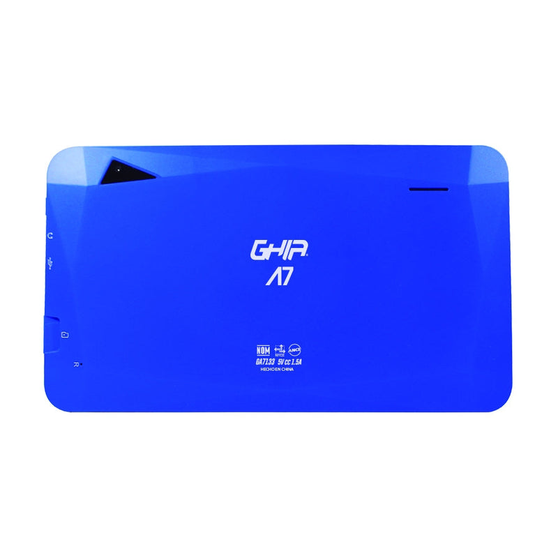 Tablet Ghia A7 Wifi, A133 Quadcore, Wifi, Bt, 1gb, 16gb, 0.3mp2mp, 2100mah, Android 11 Go Edition, Azul