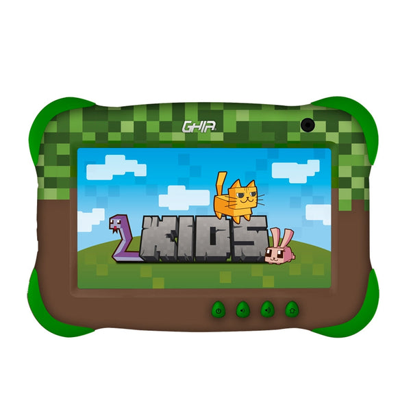 TABLET GHIA KIDS 7 PULG , A133 QUADCORE , 2GB RAM , 32GB, 2CAM , WIFI , BLUETOOTH , 2500MAH , ANDROID 13 GO, VERDECAFE