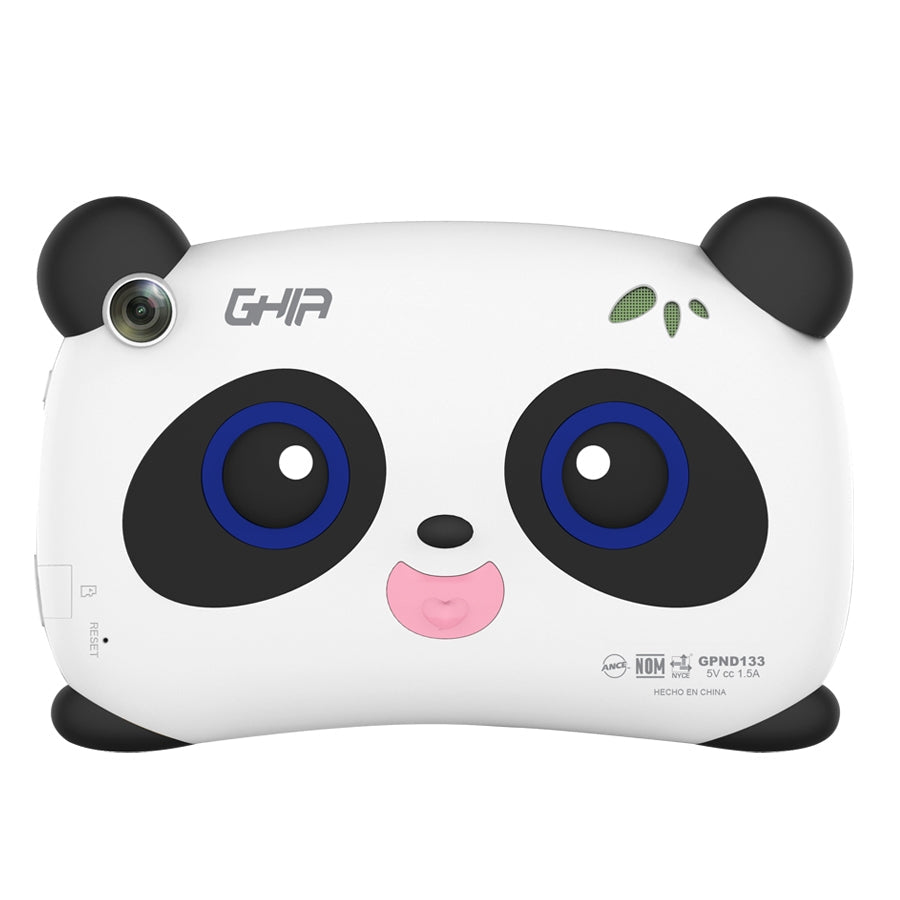 TABLET GHIA PANDA 7 PULG , A133 QUADCORE , 2GB RAM , 32GB, 2CAM , WIFI , BLUETOOTH , 2500MAH , ANDROID 11 GO, OJOS AZULES
