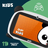 TABLET GHIA PANDA 7 PULGADAS/A133 QUADCORE/1GB/16GB/2CAM/WIFI/BLUETOOTH/2500MAH/ANDROID 11 GO EDITION / OJOS CAFES
