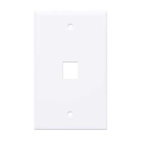 Tapa Para Caja 1 Perforacion Montaje Al Ras Intellinet Blanco 163286