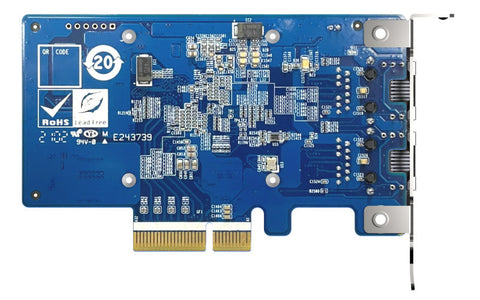 Tarjeta De Expansion De Red 10Gbe De Dos Puertos Qnap (Qxg-10G2T-X710)
