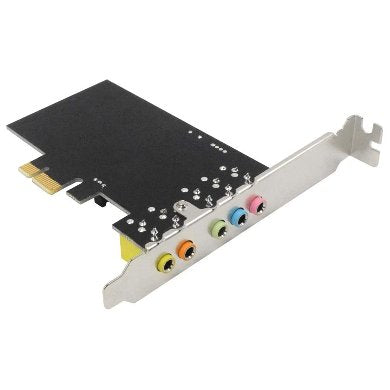 Tarjeta De Sonido Pci Express Brobotix , 5.1 Canales, Con Braquet Low Profile Para Gabinetes Slim