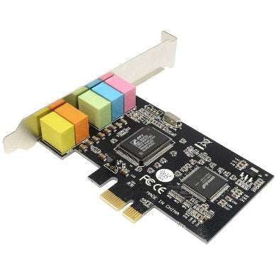 Tarjeta De Sonido Pci Express Brobotix , 5.1 Canales, Con Braquet Low Profile Para Gabinetes Slim
