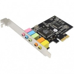 Tarjeta De Sonido Pci Express Brobotix , 5.1 Canales, Con Braquet Low Profile Para Gabinetes Slim